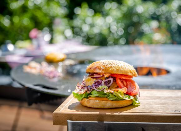 Ein Burger im Staller Ferienhof