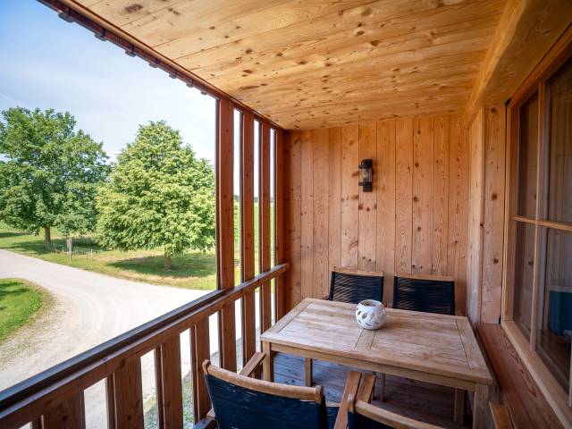 Balkon in der Ferienwohnung