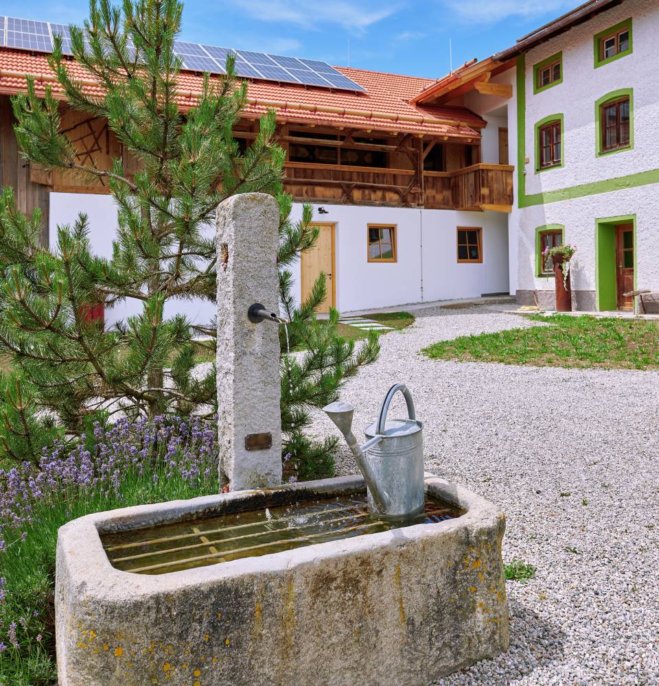 Brunnen im Staller Ferienhof