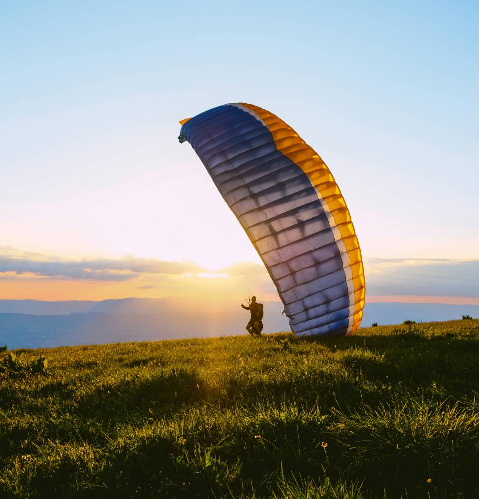 Gleitschirmfliegen im Chiemgau